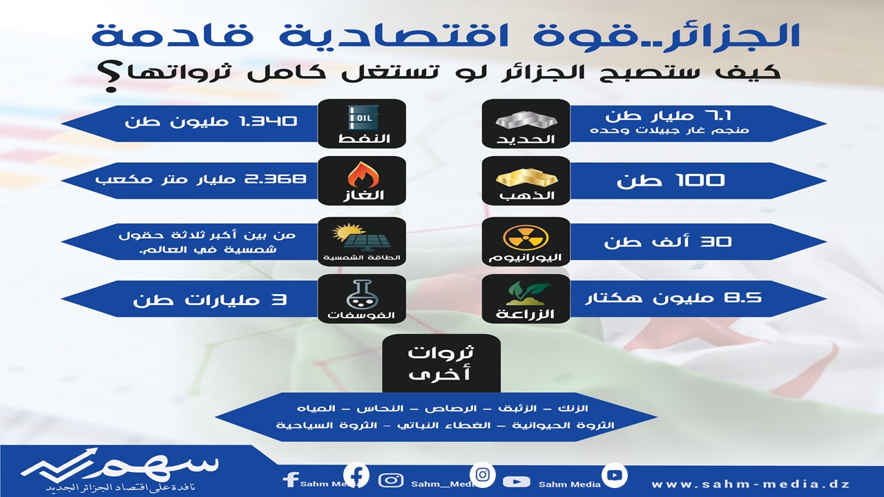 كيف ستصبح الجزائر لو تستغل كامل ثرواتها؟